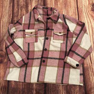 Women’s SHEIN Curve Shacket Pink 3XL